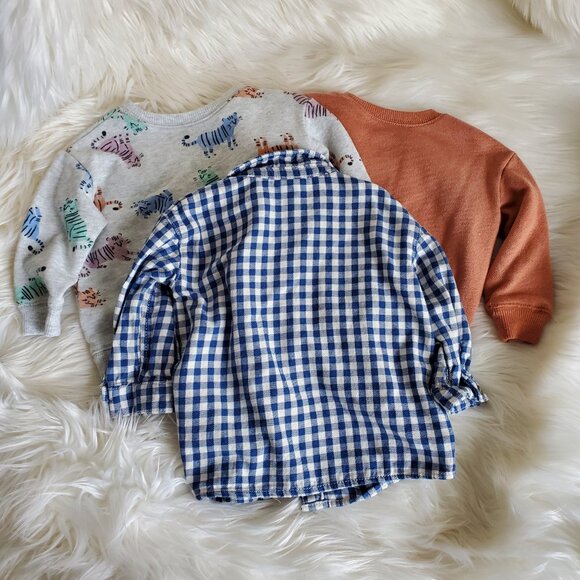 H&M/Jumping Beans Baby Long Sleeve Sweater/Shirt SZ 6M - Picture 10 of 11